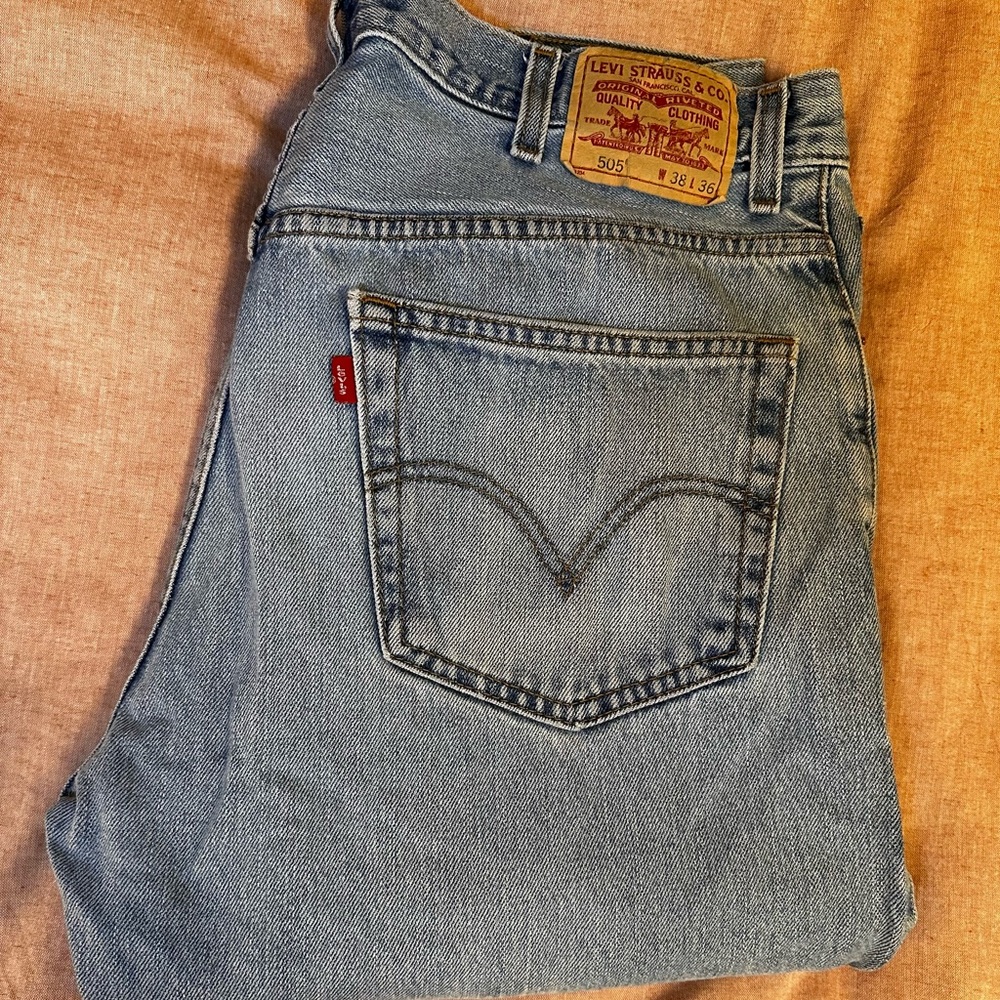 Levi's 505 Men's Light Blue Straight Jeans